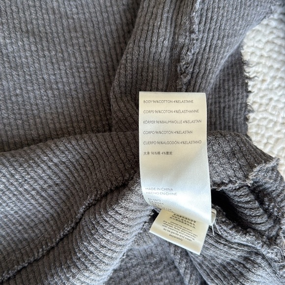 Free People x We The Free Moon Daisy Pullover Size XXS Washed Out Black - Picture 5 of 8